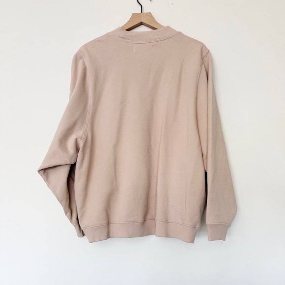 Kristin Made Love One Another Oversized Boyfriend Mock Neck Sweater Pullover - Picture 6 of 7